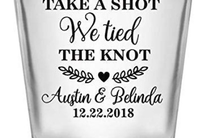 Customized Wedding Shot Glass